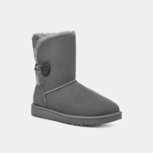 UGGS Woman's Bailey Button II Grey Size 6
